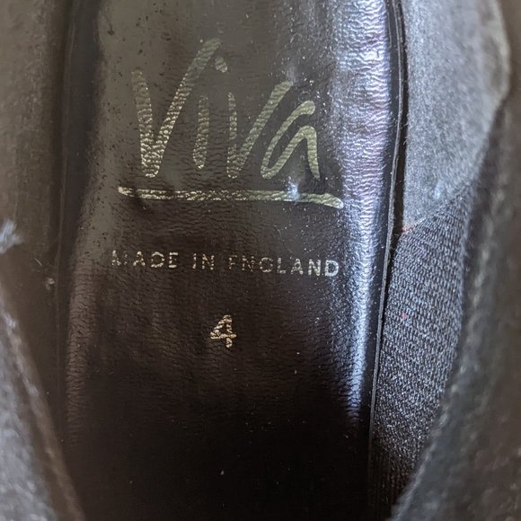 Vintage suede shoes made in England (1989) - Picture 2 of 7